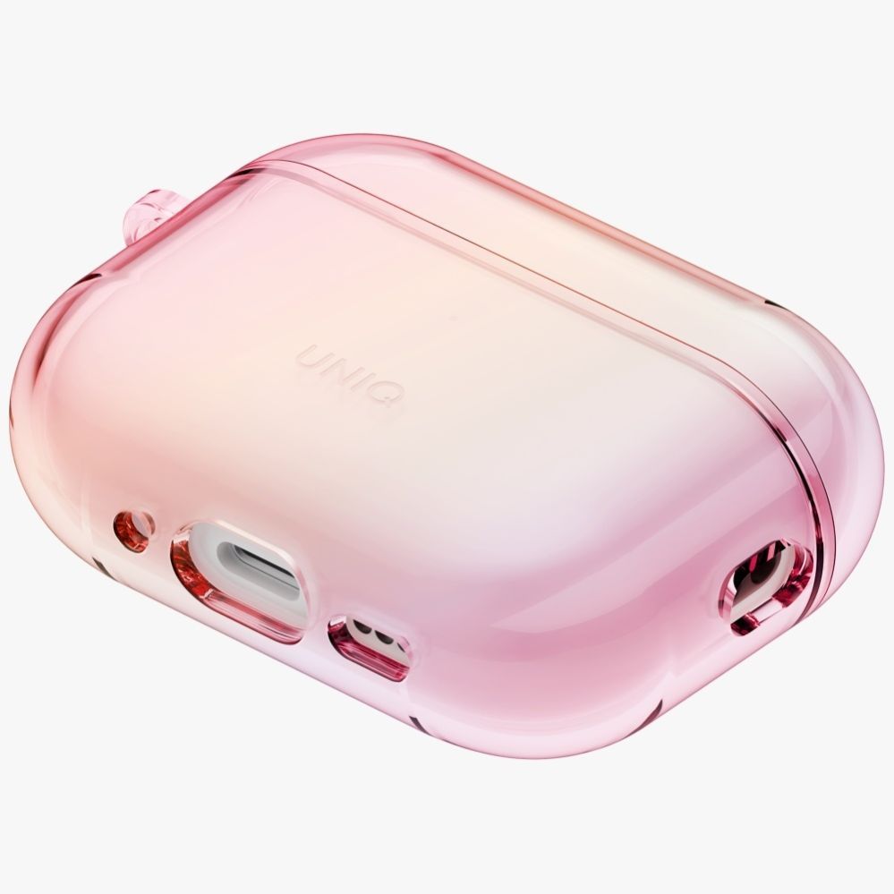 Citas preces UNIQ Uniq Iridescia Hang Case for AirPods Pro 3 - Transparent Pink