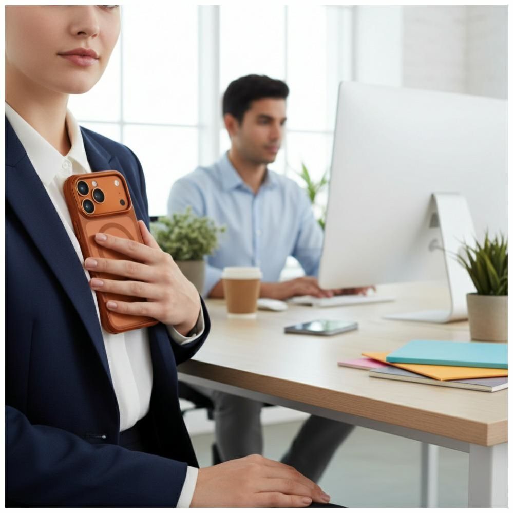 Citas preces UNIQ Uniq Veren iPhone 17 Pro Magclick Charging Case - Orange