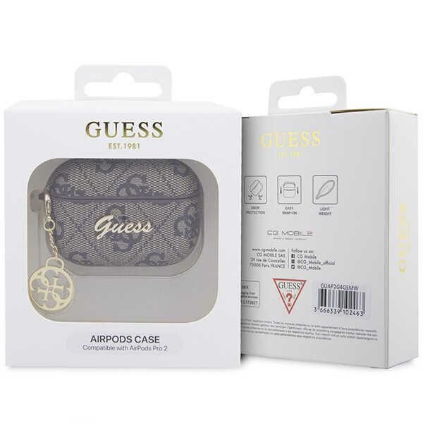 Muud kaubad Guess Guess 4G Charm Collection Case for AirPods Pro / Pro 2 (2022/2023) - Brown