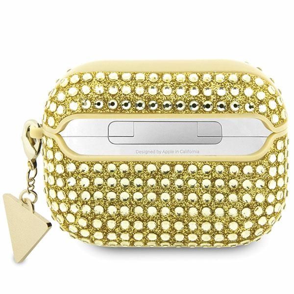 Citas preces Guess Guess Rhinestone Triangle Case for AirPods Pro 2 (2022/2023) - Gold