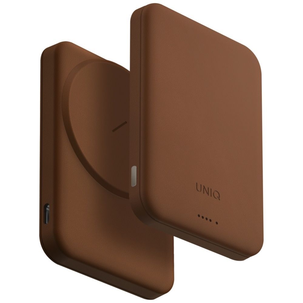 Citas preces UNIQ Uniq Lyden Lexa Magnetic 5000mAh PD USB-C MagSafe Power Bank - Brown