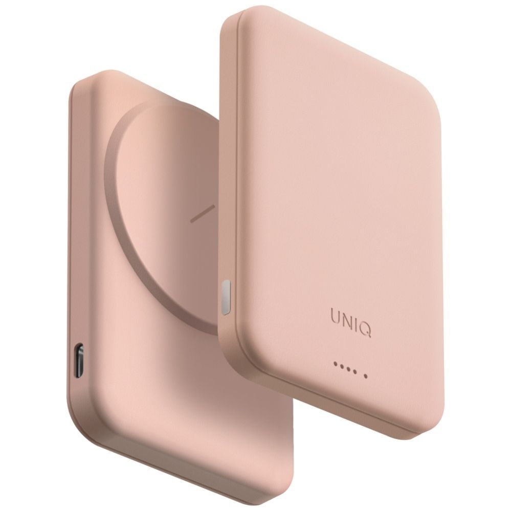 Citas preces UNIQ Uniq Lyden Lexa Magnetic 5000mAh PD USB-C MagSafe Power Bank - Pink
