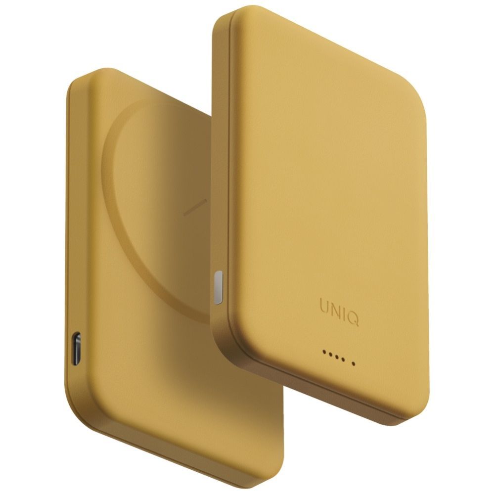 Citas preces UNIQ Uniq Lyden Lexa Magnetic 5000mAh PD USB-C MagSafe Power Bank - Yellow