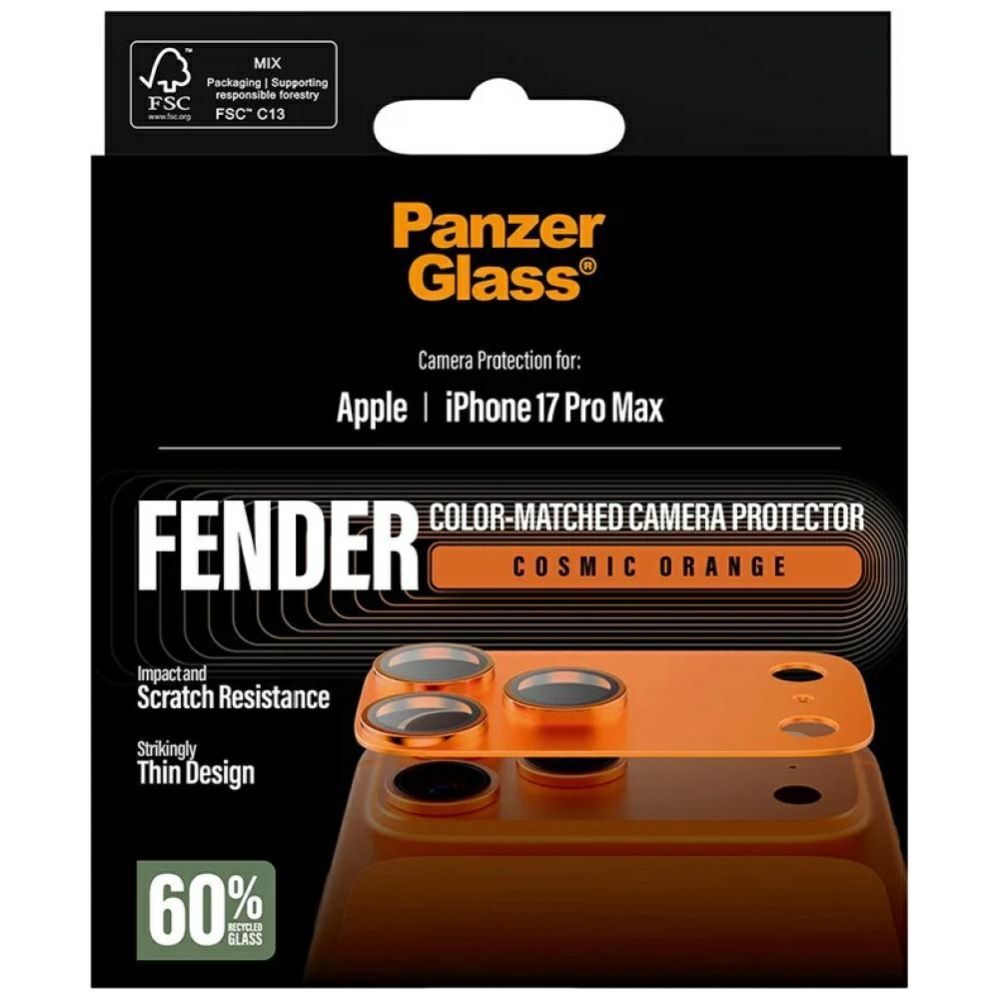 Citas preces Panzer Glass PanzerGlass Fender Camera Protector Tempered Glass Lens for iPhone 17 Pro Max - Orange