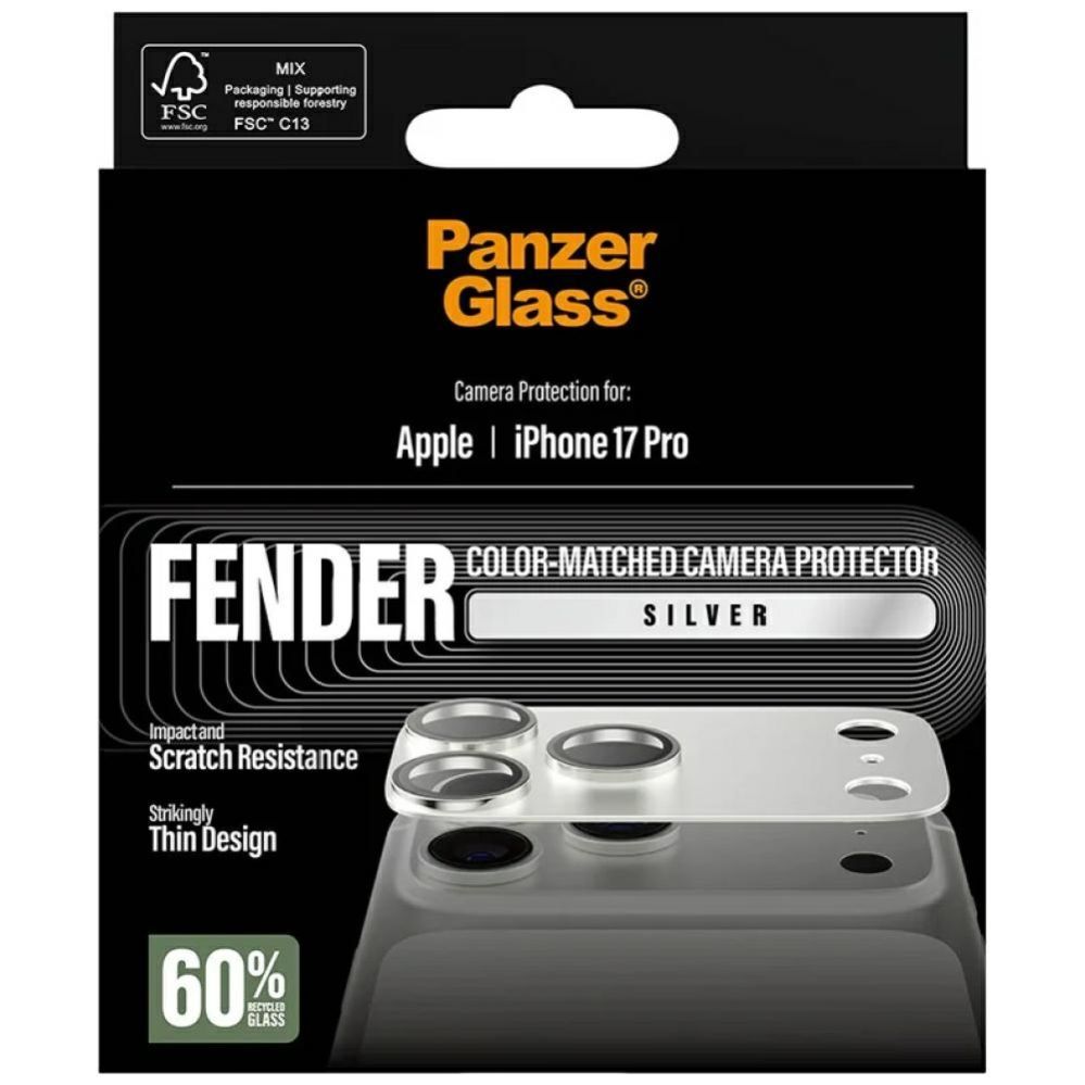 Kitos prekės Panzer Glass PanzerGlass Fender Camera Protector for iPhone 17 Pro - Silver