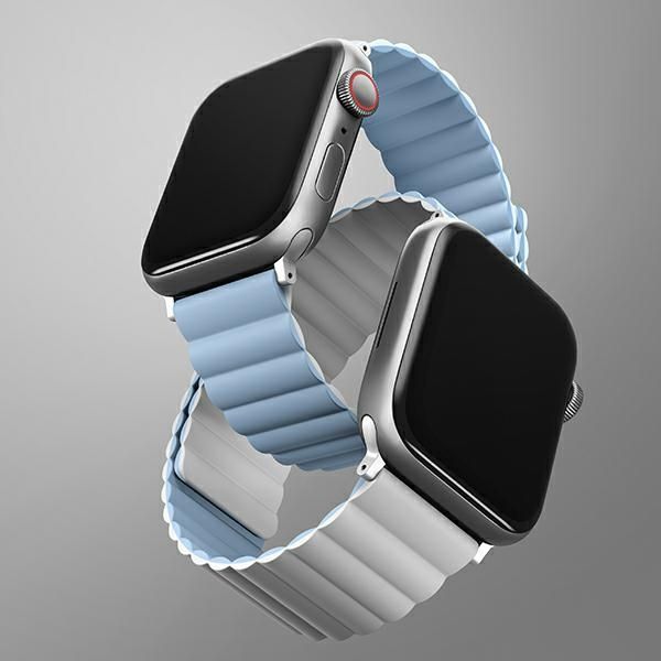 Citas preces UNIQ Uniq Revix Magnetic Strap for Apple Watch 38/40/41 mm - Blue and White