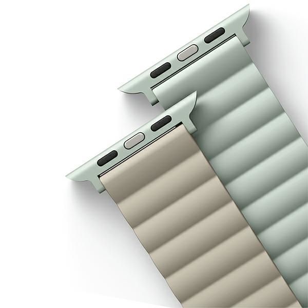 Citas preces UNIQ Uniq Revix Magnetic Strap for Apple Watch 38 / 40 / 41 mm - Beige Green