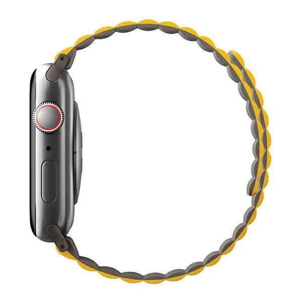 Citas preces UNIQ Uniq Revix Magnetic Strap for Apple Watch 42 / 44 / 45 / 49 mm - Gray-Yellow