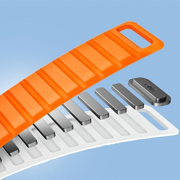 Citas preces UNIQ Uniq Revix Evo Magnetic Strap for Apple Watch 42 / 44 / 45 / 49 mm - Green-Yellow