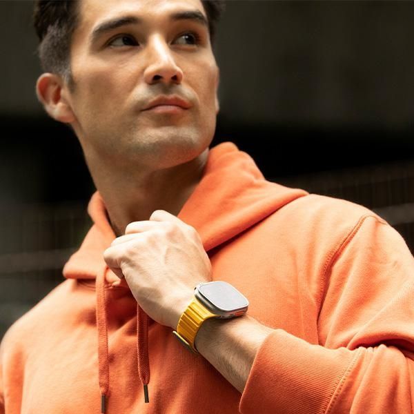 Citas preces UNIQ Uniq Revix Evo Magnetic Strap for Apple Watch 42 / 44 / 45 / 49 mm - Green-Yellow