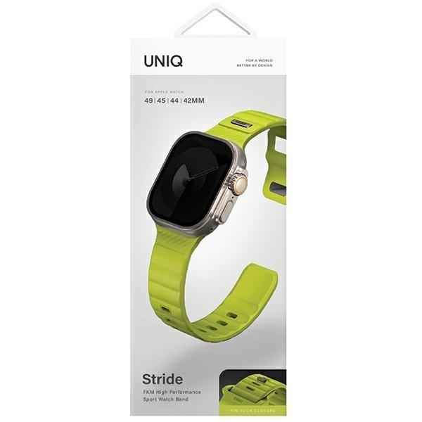 Citas preces UNIQ Uniq Stride Apple Watch Strap 42 / 44 / 45 / 49 mm - Lime