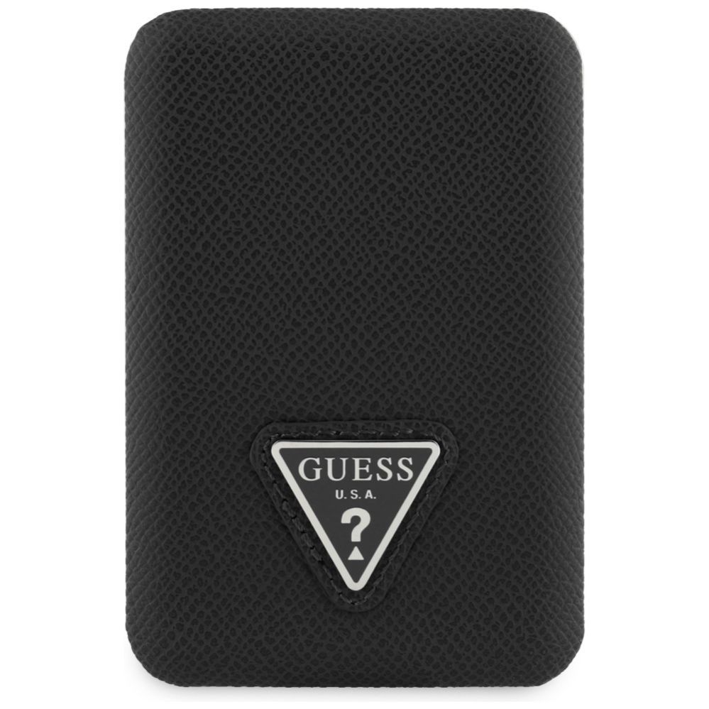 Citas preces Guess Guess Grained Triangle Powerbank with MagSafe 5000mAh 15W USB-C - black