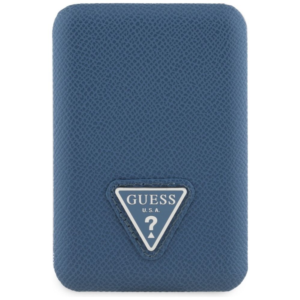 Citas preces Guess Guess Grained Triangle Powerbank with MagSafe 5000mAh 15W USB-C - blue