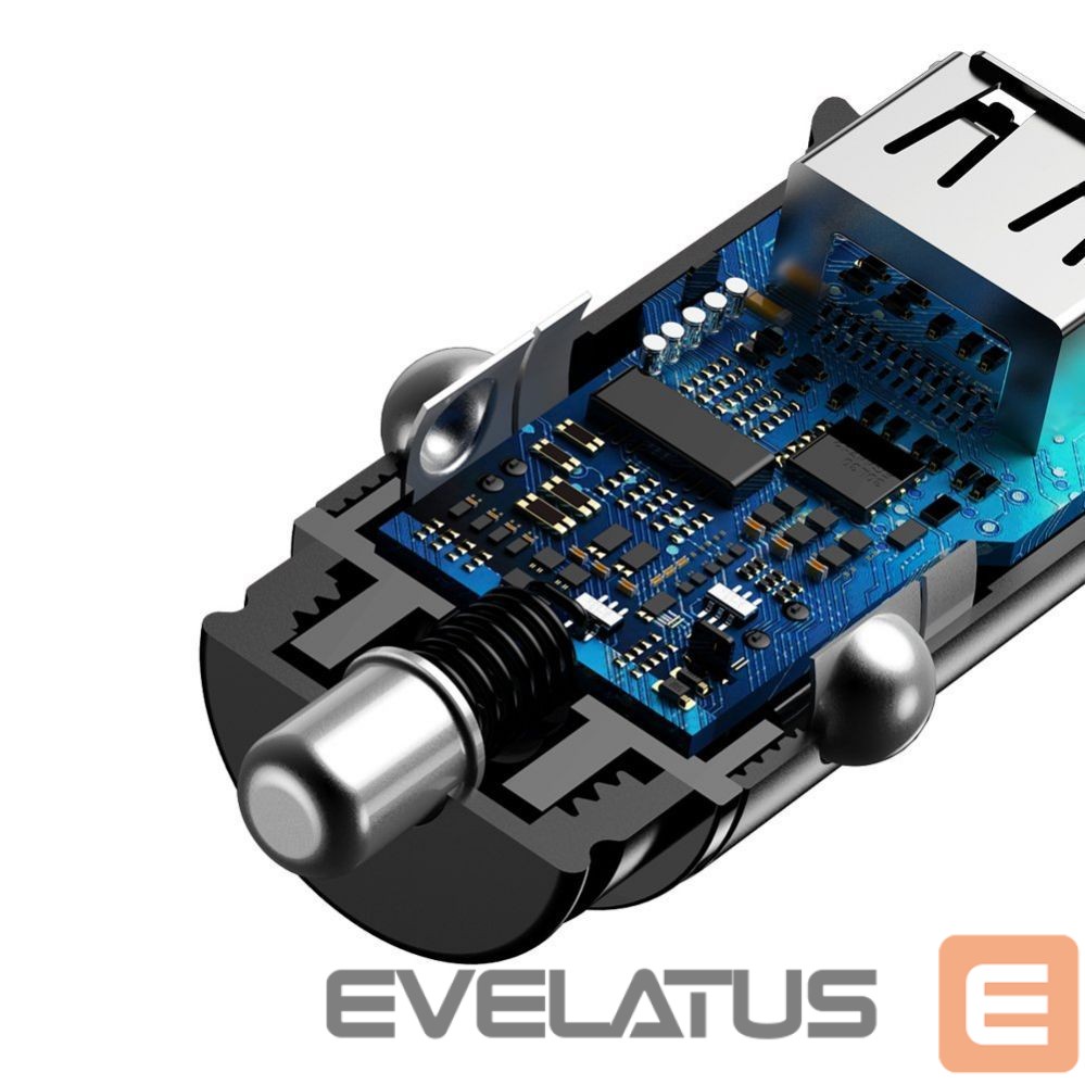 Autolaadijad Baseus Baseus Circular PPS smart car charger with USB Quick Charge 4.0 QC 4.0 and USB-C PD 3.0 SCP ports black (CCALL-YS01)