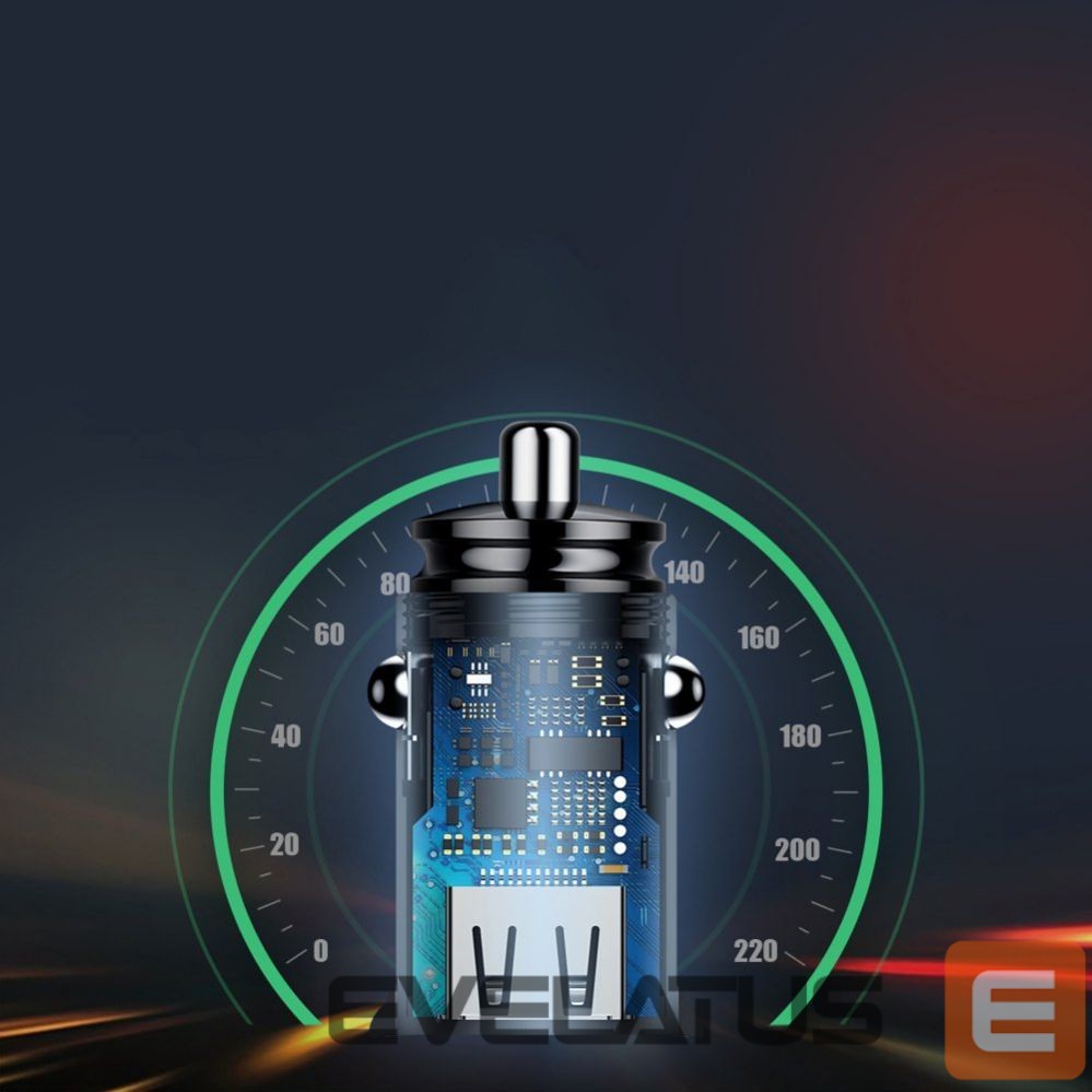 Autolaadijad Baseus Baseus Circular PPS smart car charger with USB Quick Charge 4.0 QC 4.0 and USB-C PD 3.0 SCP ports black (CCALL-YS01)