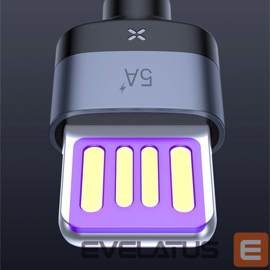 Cable Baseus Baseus Cafule cable USB Type C SuperCharge 40W Quick Charge 3.0 QC 3.0 1m gray-black (CATKLF-PG1)