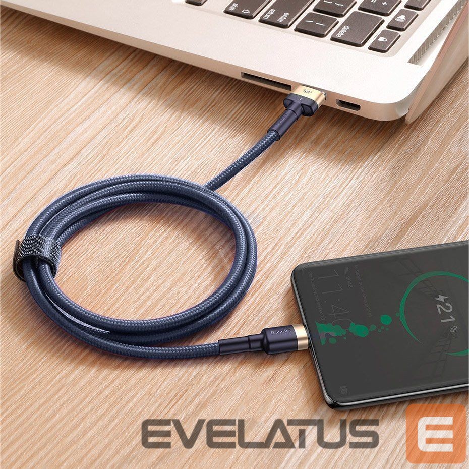 Cable Baseus Baseus Cafule cable USB Type C SuperCharge 40W Quick Charge 3.0 QC 3.0 1m gray-black (CATKLF-PG1)