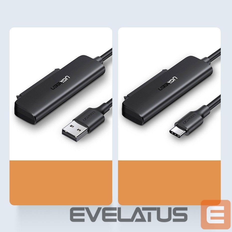 Adaptrid Ugreen Ugreen adapter HDD SSD 2.5'' SATA III 3.0 - USB 3.2 Gen 1 (USB 5 Gbps) black (70609 CM321)