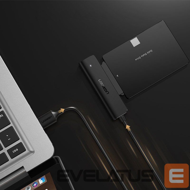 Adaptrid Ugreen Ugreen adapter HDD SSD 2.5'' SATA III 3.0 - USB 3.2 Gen 1 (USB 5 Gbps) black (70609 CM321)