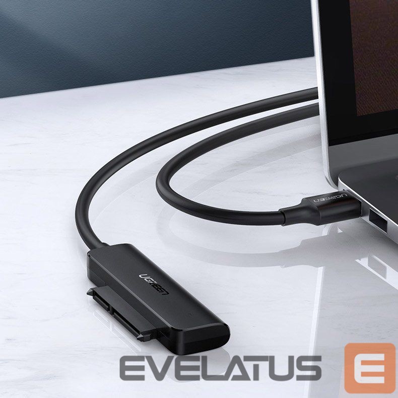 Adaptrid Ugreen Ugreen adapter HDD SSD 2.5'' SATA III 3.0 - USB 3.2 Gen 1 (USB 5 Gbps) black (70609 CM321)