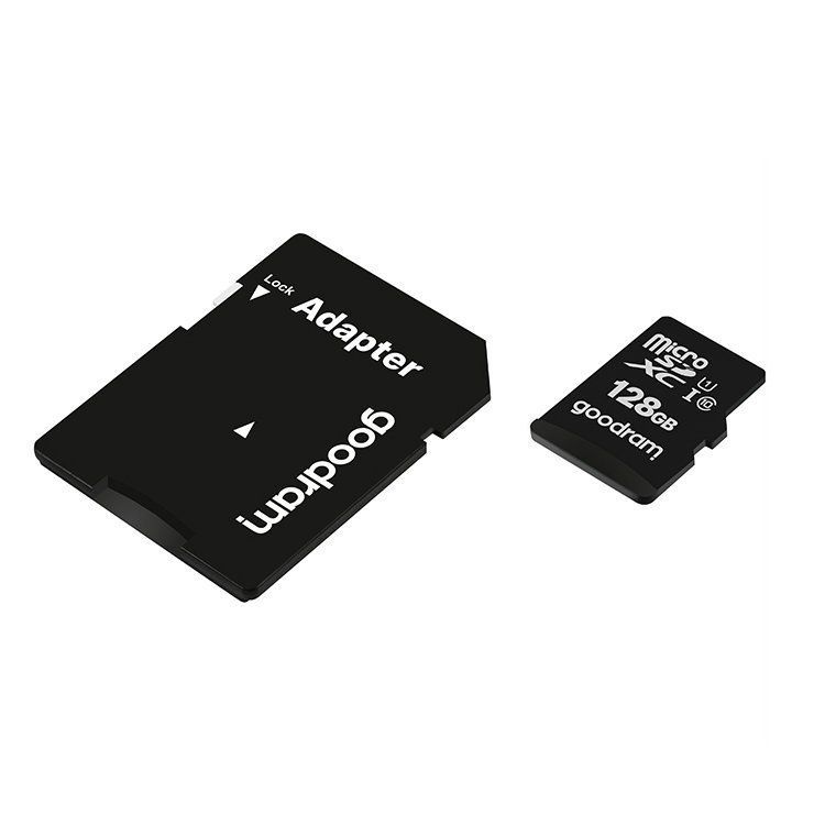 Mälupulk Goodram Goodram Microcard 128 GB micro SD XC UHS-I class 10 memory card, SD adapter (M1AA-01280R12)