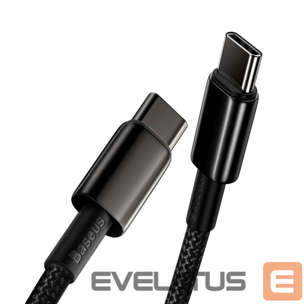 Cable Baseus Baseus CATWJ-A01 USB-C - USB-C PD QC cable 100W 5A 480Mb/s 2m - black