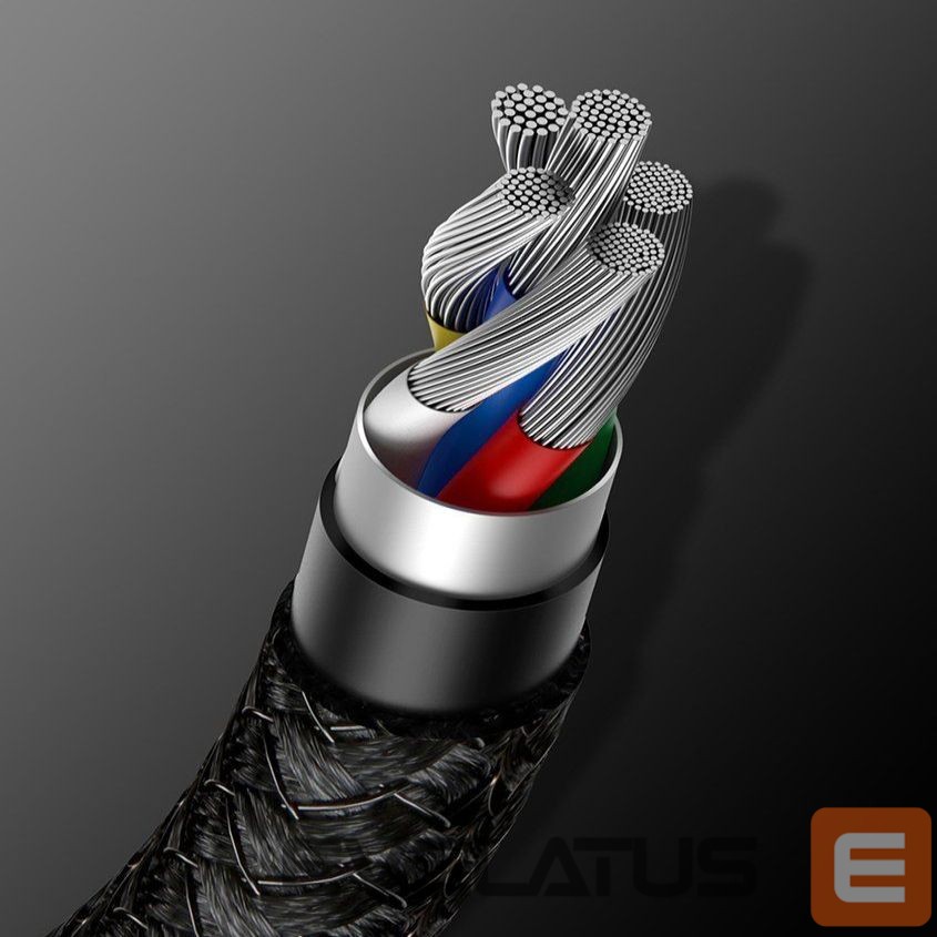 Cable Baseus Baseus CATWJ-A01 USB-C - USB-C PD QC cable 100W 5A 480Mb/s 2m - black