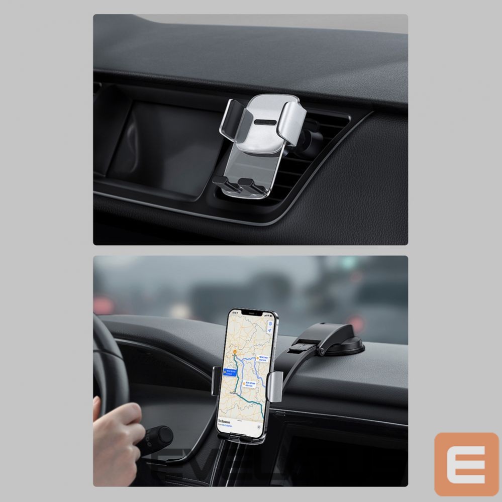 Auto holder Baseus Baseus 2in1 car holder for cockpit and ventilation grille black (SUYK000001)