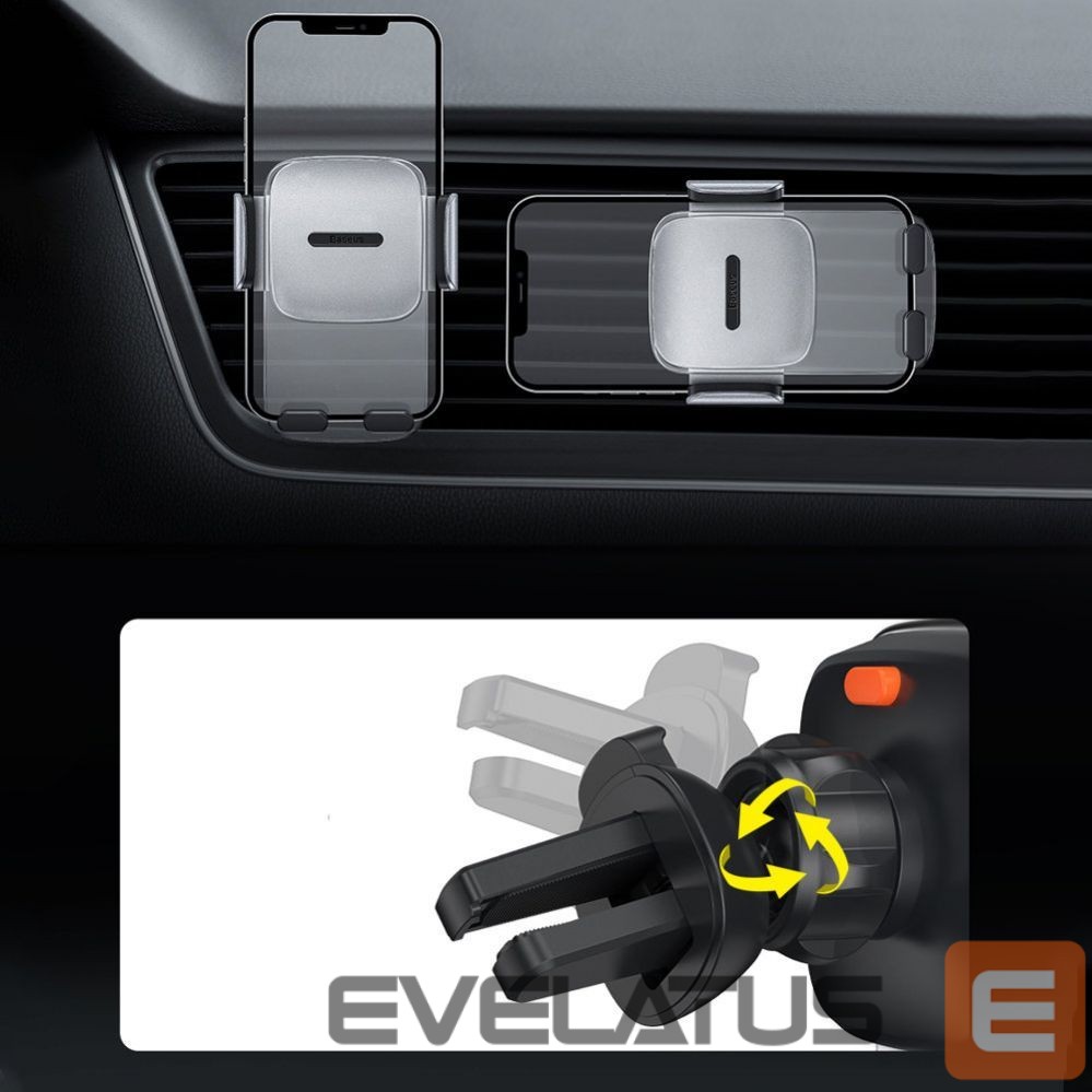 Auto holder Baseus Baseus 2in1 car holder for cockpit and ventilation grille black (SUYK000001)