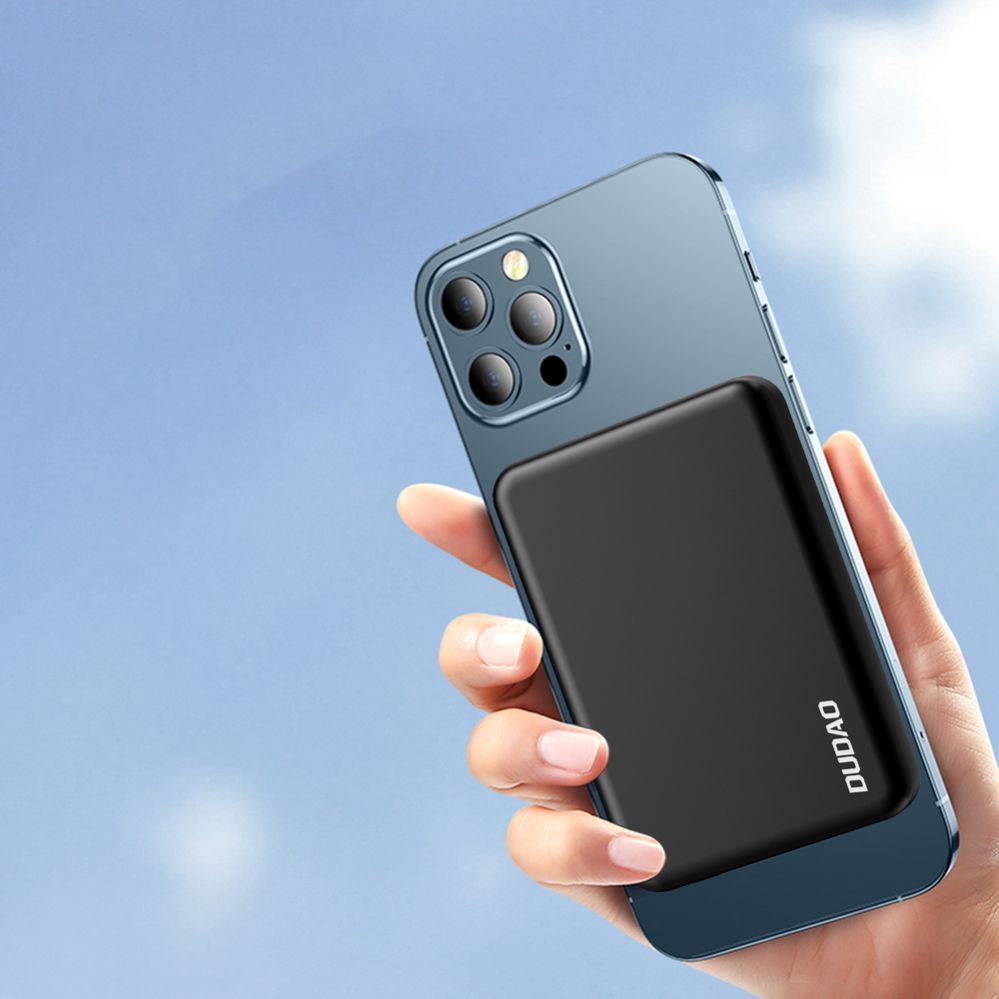 Väline aku Dudao Dudao K14S USB-A / USB-C / MagSafe wireless powerbank 20W 5000mAh Black