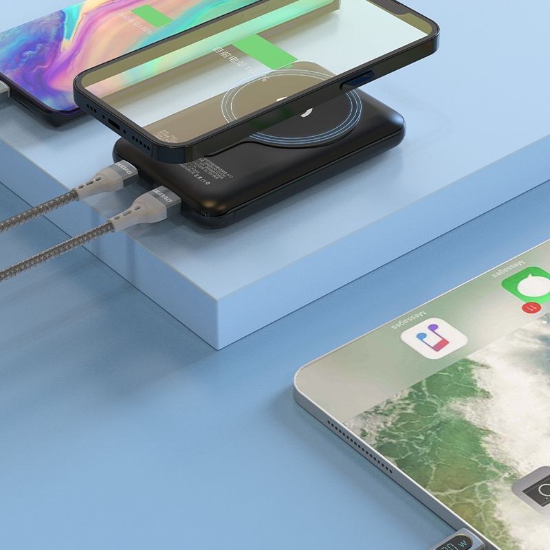 Väline aku Dudao Dudao TGK1 power bank with MagSafe wireless charger 20W 10000mAh black (TGK1-black)