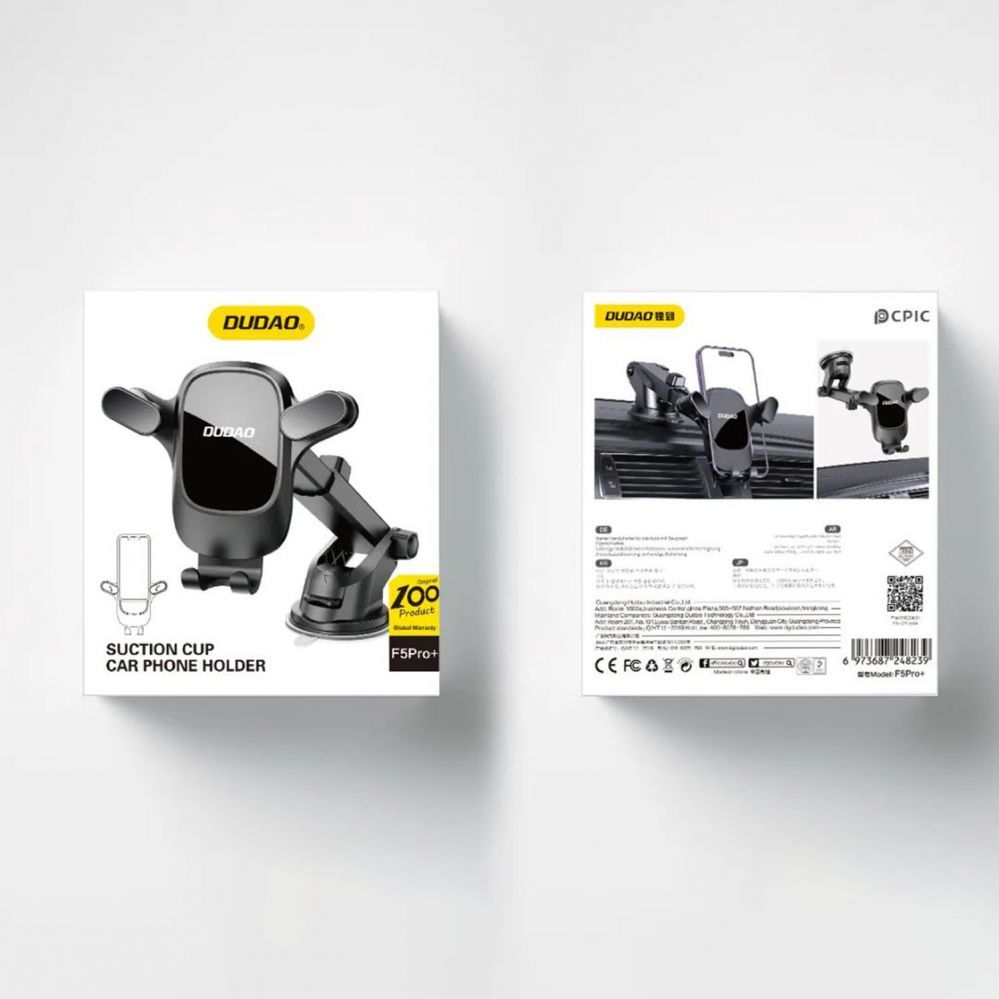 Auto holder Dudao Car phone holder for Dudao F5Pro cockpit - black