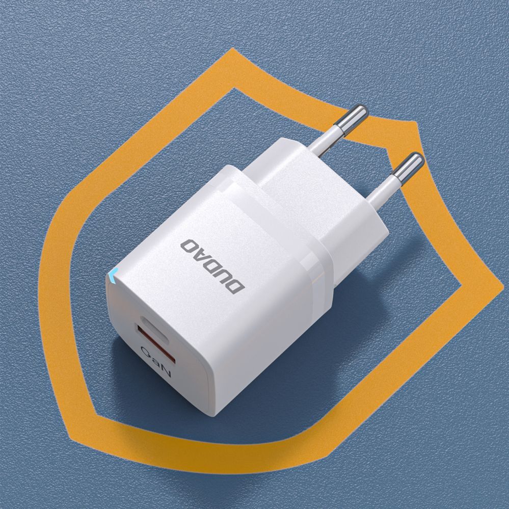 Adaptrid Dudao Wall charger GaN 33W PPS USB C/USB Dudao A13Pro - white