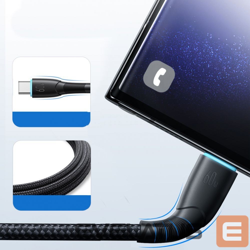 Cable Joyroom Joyroom Starry Series SA32-CC3 USB-C / USB-C cable 60W 1m - black