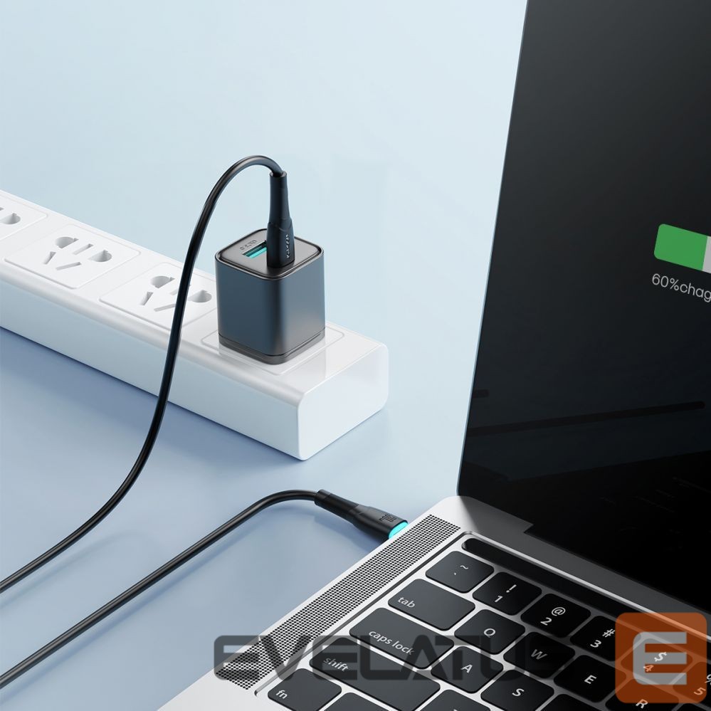 Cable Joyroom Joyroom Starry Series SA32-CC3 USB-C / USB-C cable 60W 1m - black