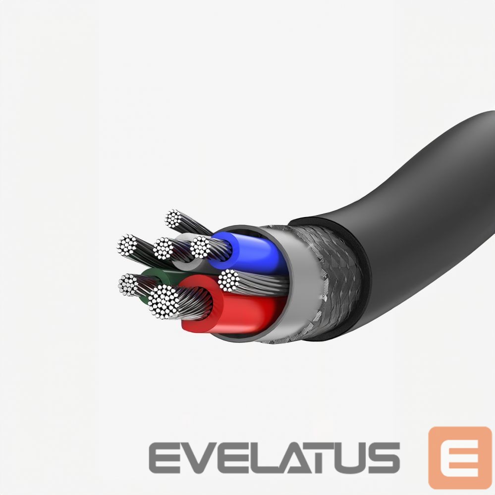 Kabelis Ugreen US300 USB-C / USB-C cable 480Mb/s 5A 1m Black