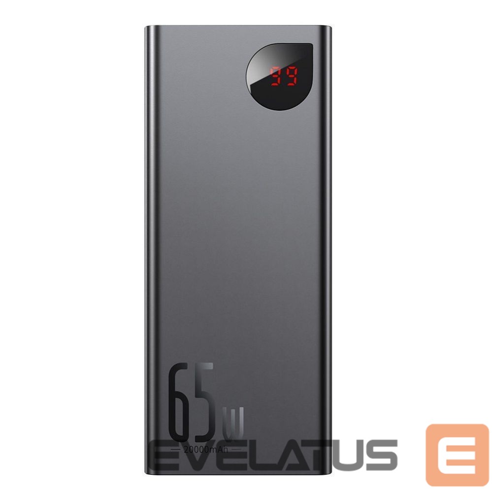 Väline aku Baseus Baseus Adaman powerbank 2x USB / 1x USB Type C / 1x micro USB 20000mAh 65W Quick Charge 3.0 Power Delivery black (PPIMDA-D01)