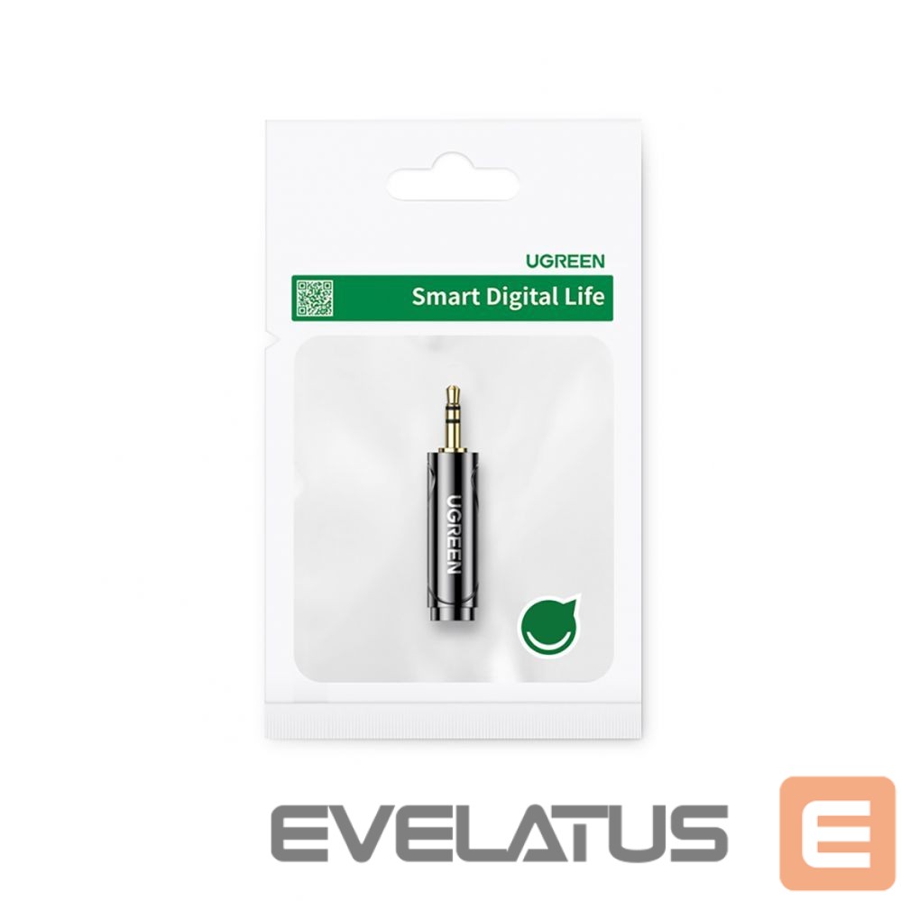 Üleminek Ugreen Ugreen adapter 3.5mm audio adapter (male) to 6.35mm mini jack (female) gray (AV168) Grey