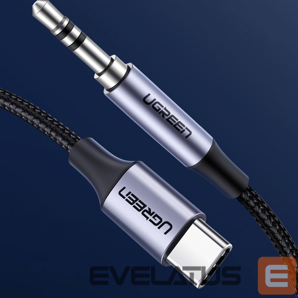 Kaabel Ugreen cable USB C - mini jack 3.5mm 1m (AV143) Grey