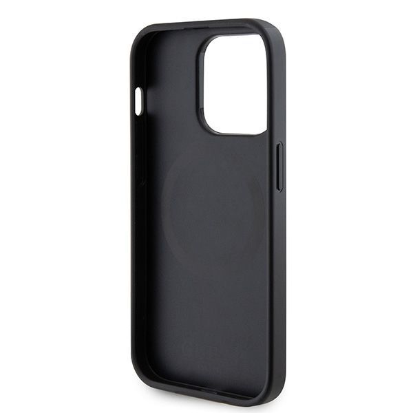 Tagakaaned Guess Guess GUHMP15LPSAHMCK iPhone 15 Pro 6.1" black/black hardcase Saffiano MagSafe