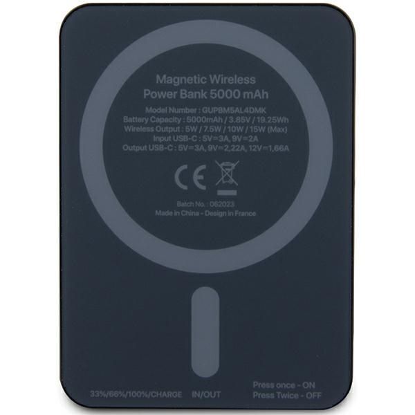 Muu telefoni lisavarustus Karl Lagerfeld Karl Lagerfeld NFT Outline Ikonik MagSafe 5000mAh induction power bank - black