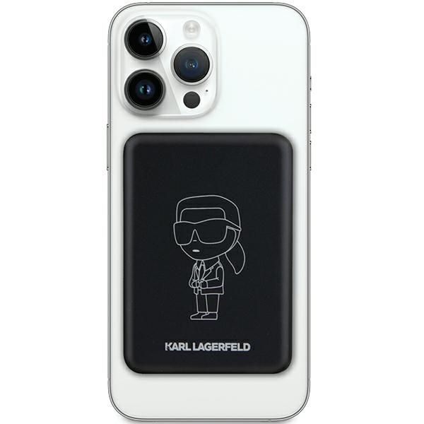 Muu telefoni lisavarustus Karl Lagerfeld Karl Lagerfeld NFT Outline Ikonik MagSafe 5000mAh induction power bank - black