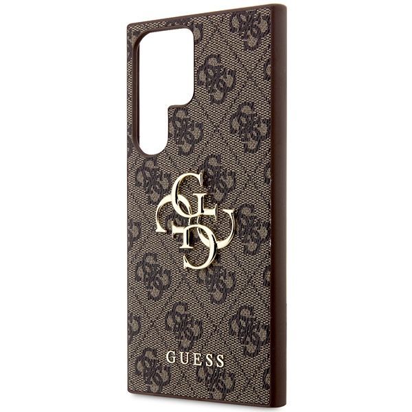 Other Phone Accessory Guess Guess 4G Big Metal Logo case for Samsung Galaxy S24 Ultra - brown