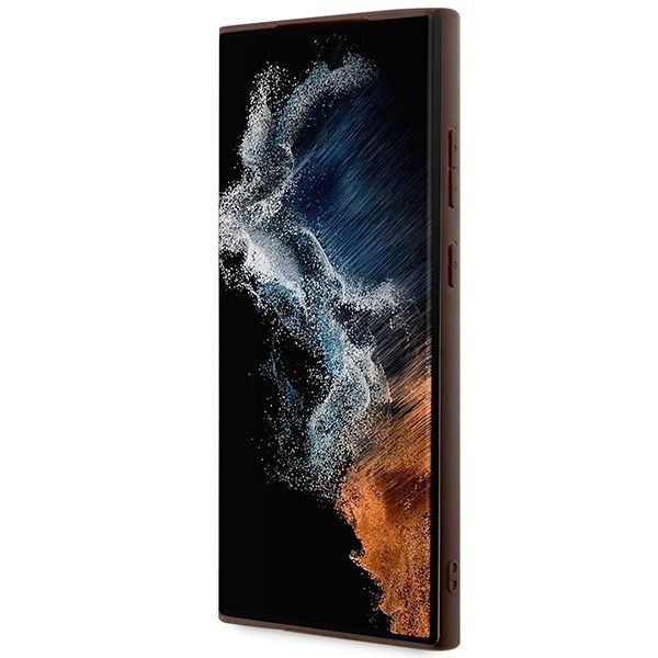 Other Phone Accessory Guess Guess 4G Big Metal Logo case for Samsung Galaxy S24 Ultra - brown