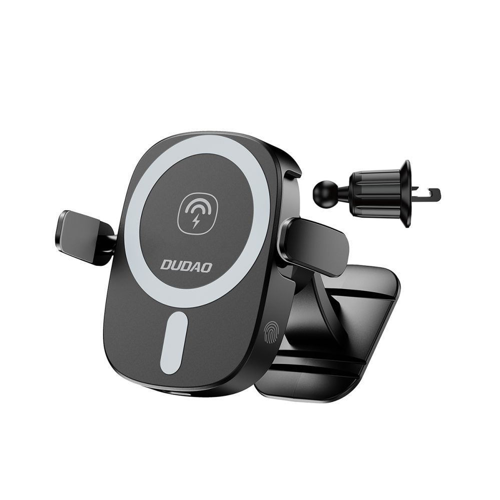 Automaatne hoidja Dudao Dudao FW11 Car Phone Holder with 15W Inductive Charger for Air Vent/Cockpit - Black