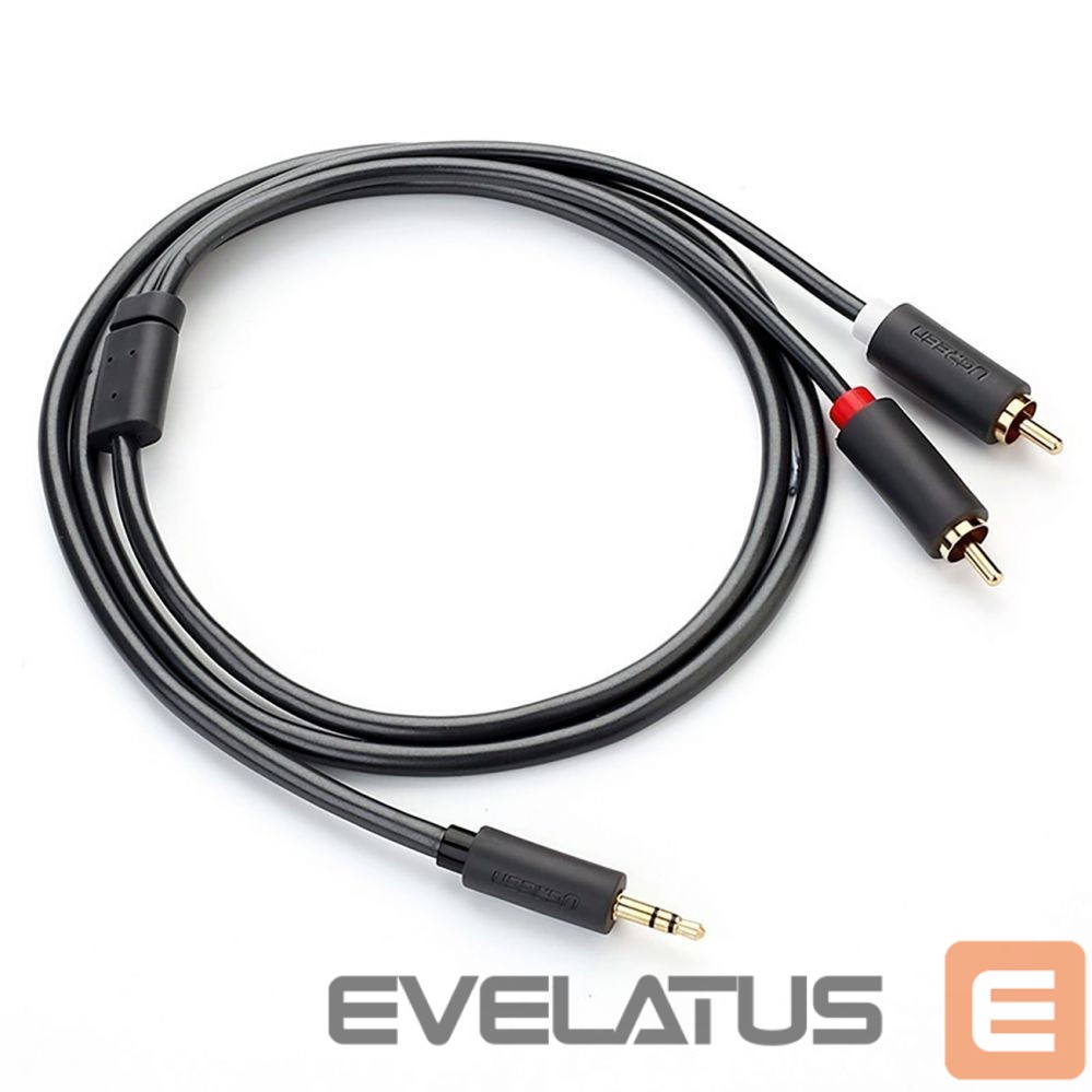 Kaabel Ugreen Ugreen AV102 10512 cable 3.5 mm mini jack (male) / 2RCA (male) 3m - gray