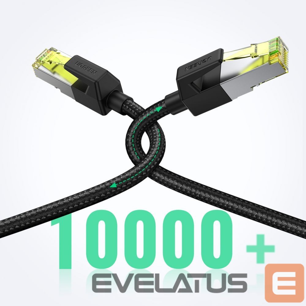 Kaabel Ugreen Ugreen NW150 80421 Ethernet RJ45 Cat 7 10Gbps Cable 1m - Black