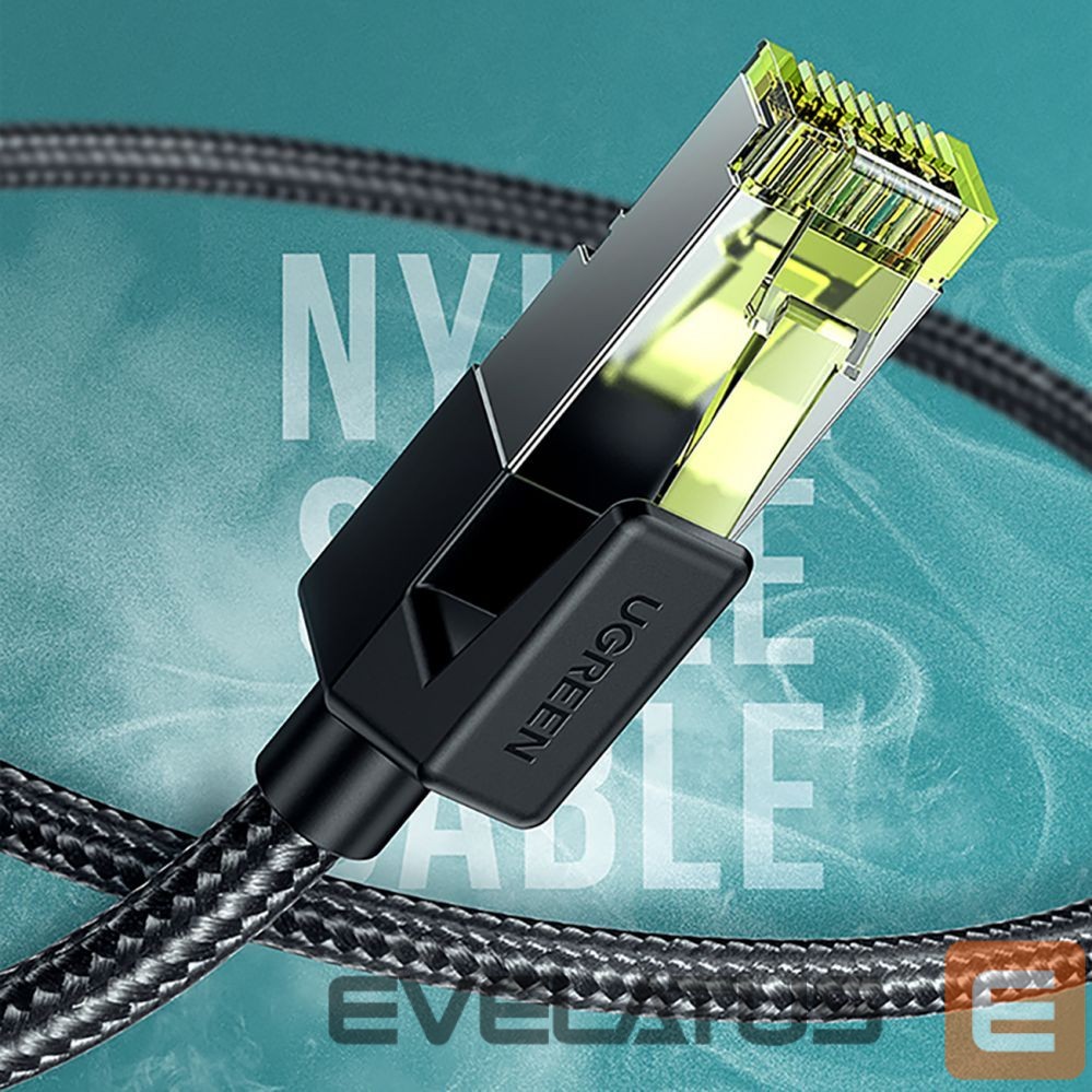 Kaabel Ugreen Ugreen NW150 80421 Ethernet RJ45 Cat 7 10Gbps Cable 1m - Black