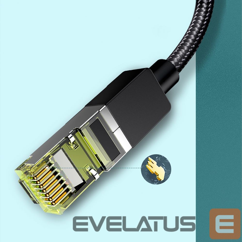 Kaabel Ugreen Ugreen NW150 80421 Ethernet RJ45 Cat 7 10Gbps Cable 1m - Black