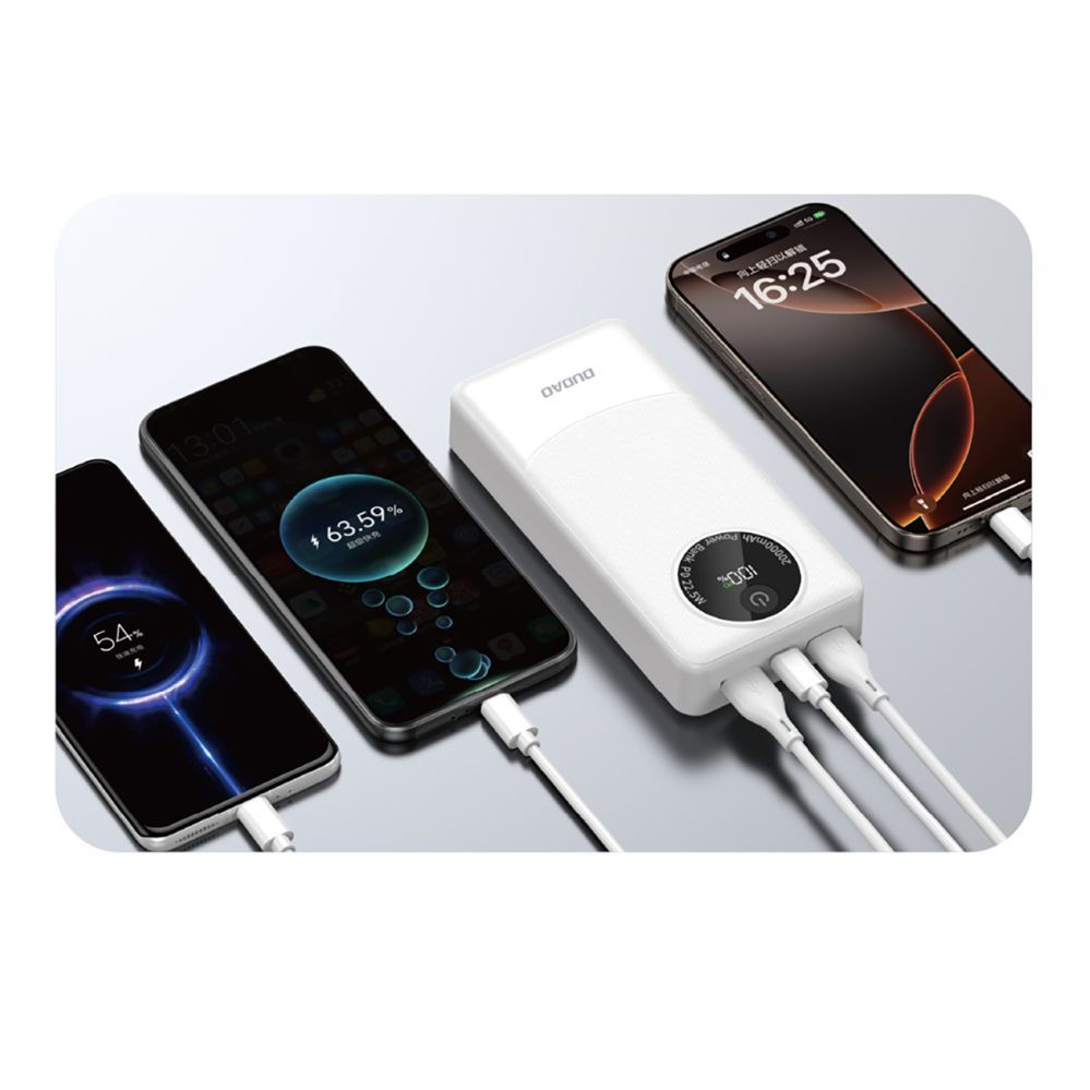 Väline aku Dudao Powerbank Dudao K12Pro 22.5W PD 20000mAh USB-A, USB-C - white